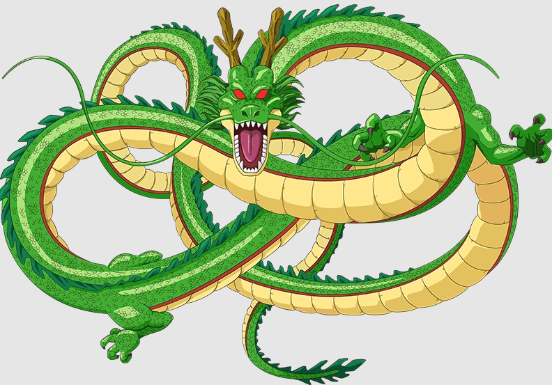 Shenron the wish-granting dragon from Dragon Ball