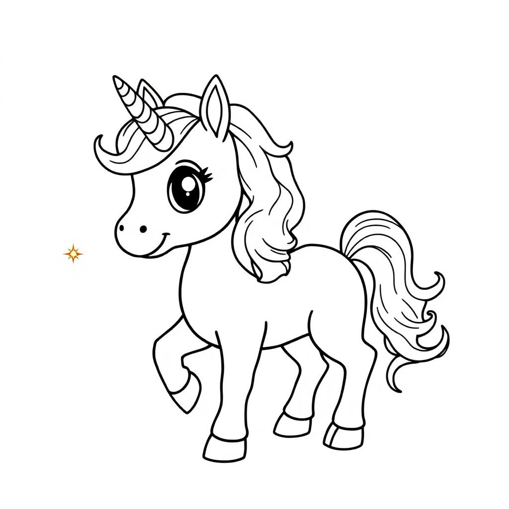 Unicorn Coloring Pages