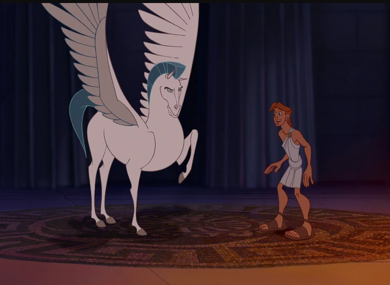 Pegasus and Hercules from Disney's animated film