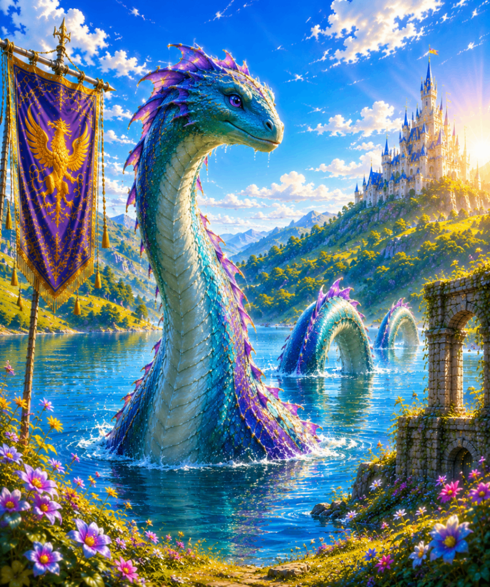 Loch Ness Monster illustration