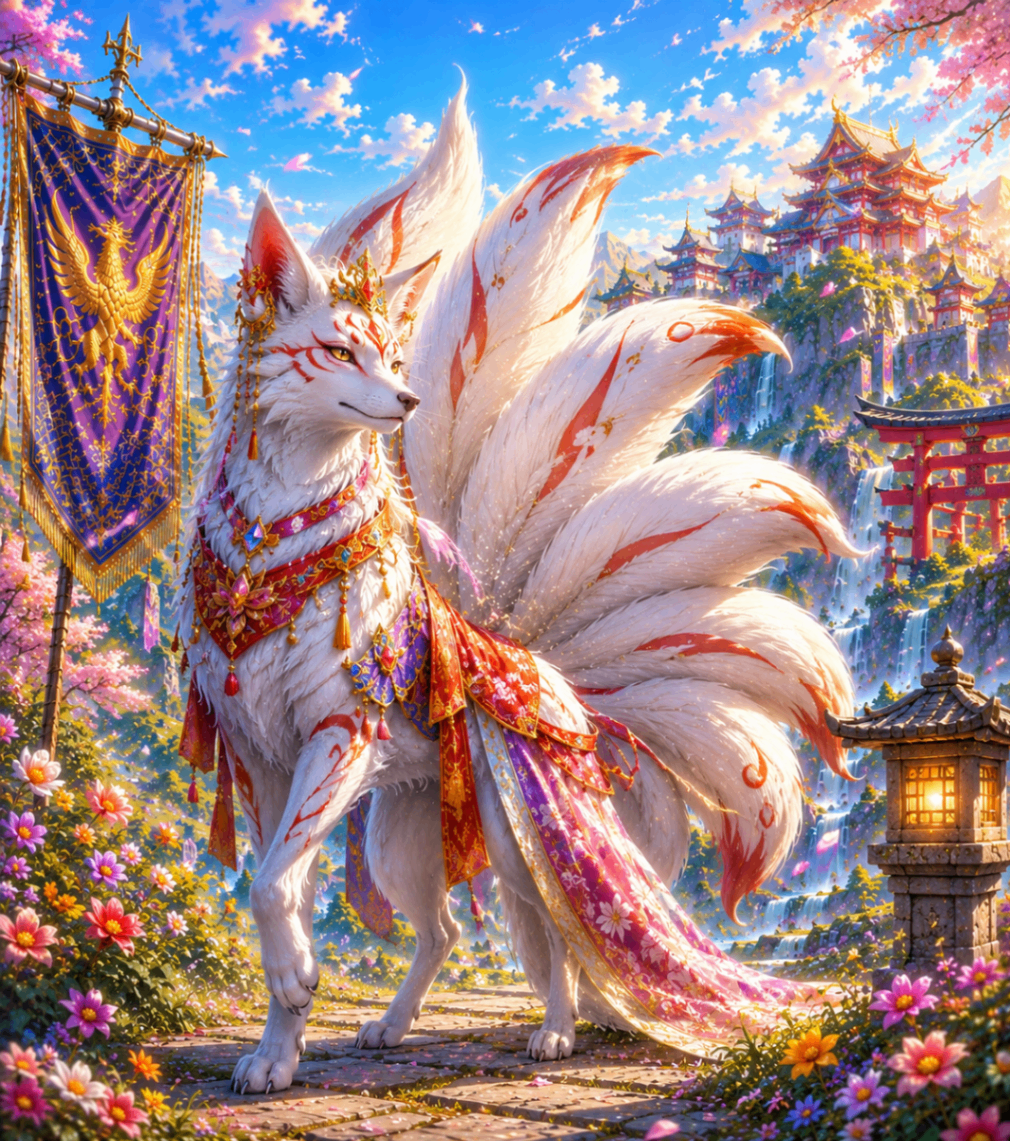 Kitsune illustration