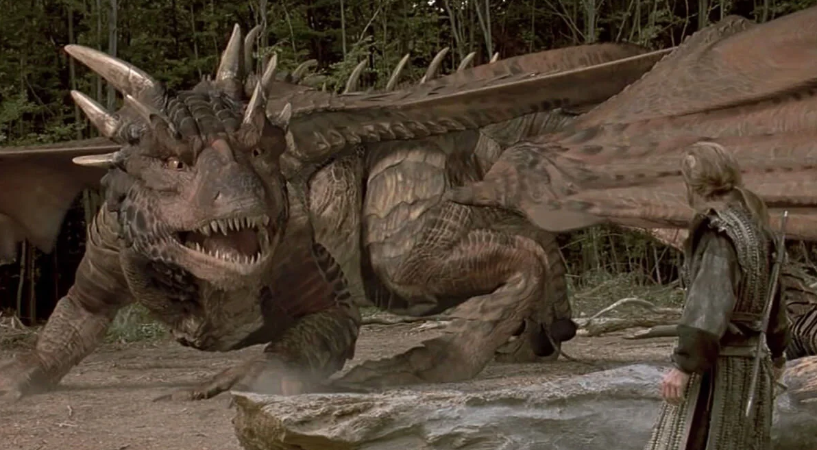 Draco the noble dragon from the film Dragonheart